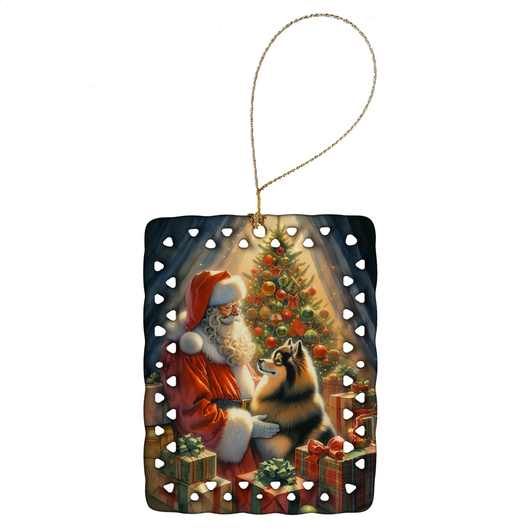 Moments with Santa Porcelain Ornament - AMAZON FACTORY
