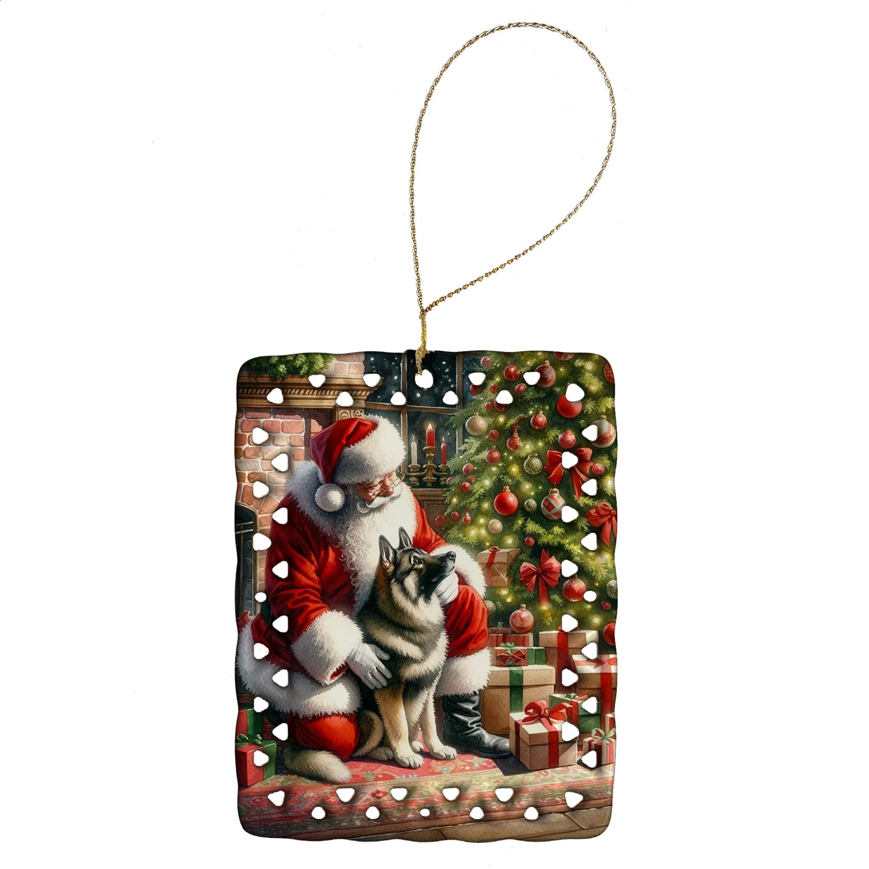 Moments with Santa Porcelain Ornament - AMAZON FACTORY