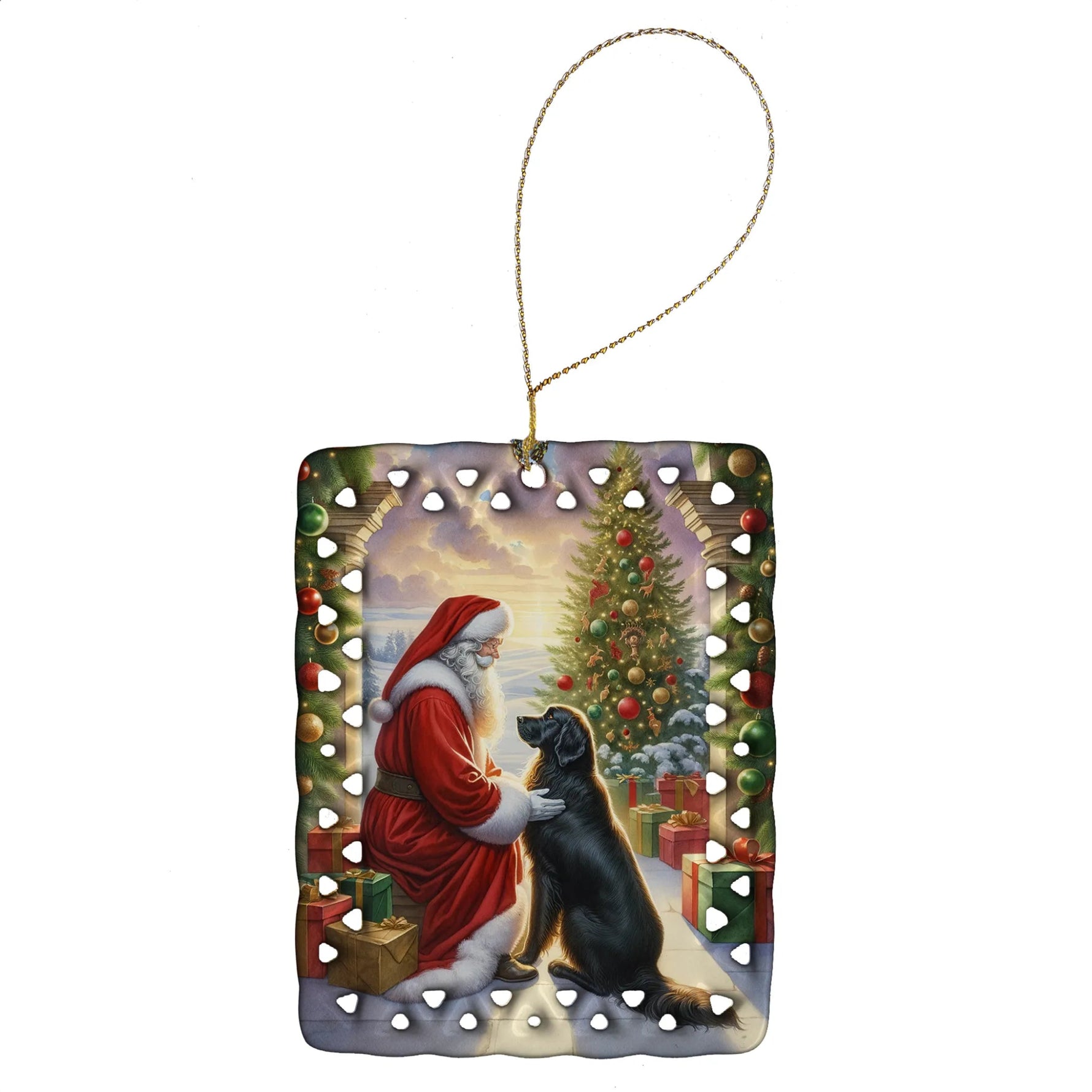 Moments with Santa Porcelain Ornament - AMAZON FACTORY