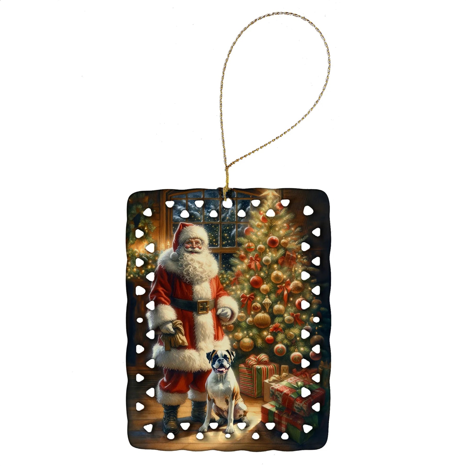 Moments with Santa Porcelain Ornament - AMAZON FACTORY
