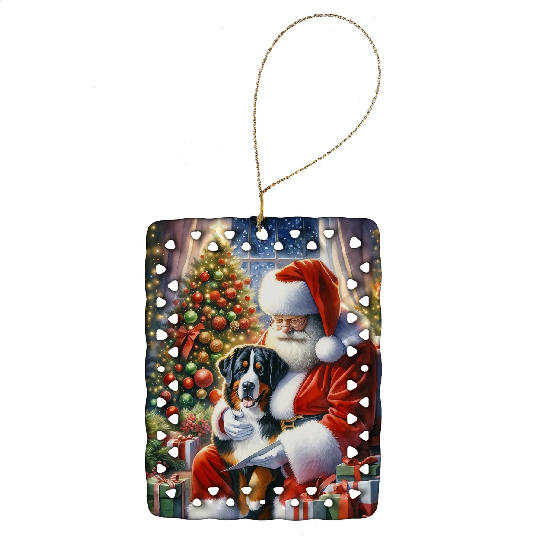 Moments with Santa Porcelain Ornament - AMAZON FACTORY