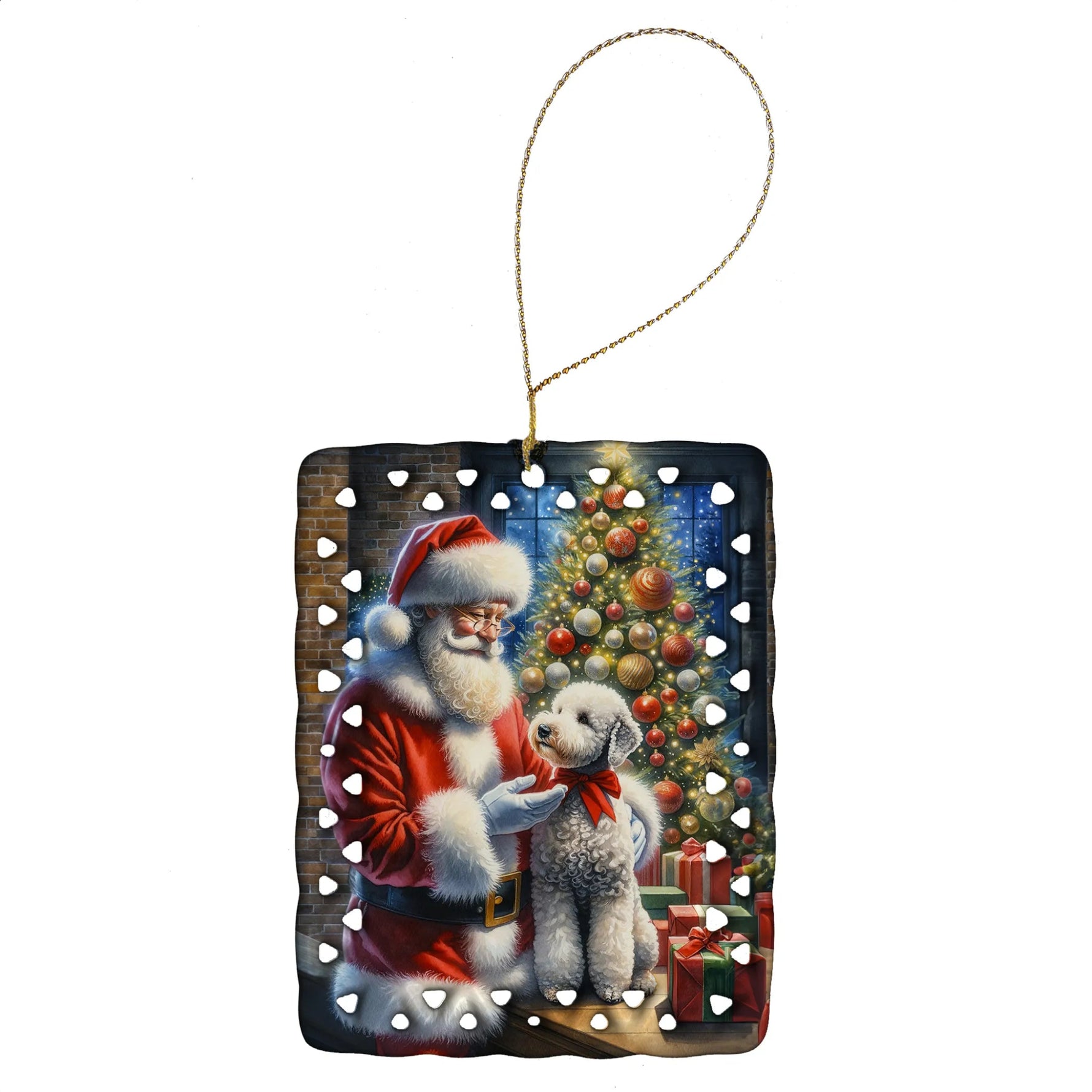 Moments with Santa Porcelain Ornament - AMAZON FACTORY