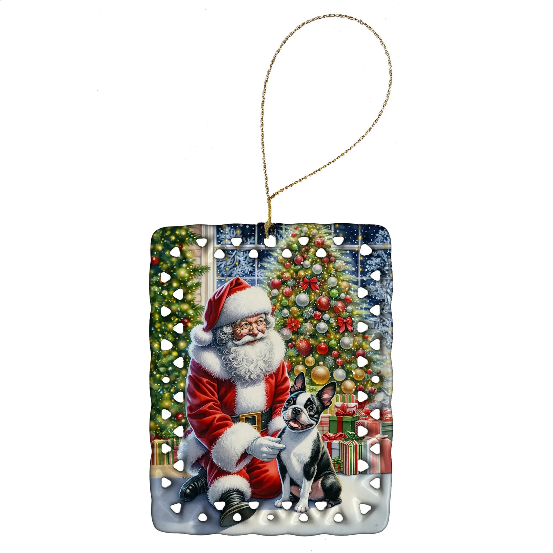 Moments with Santa Porcelain Ornament - AMAZON FACTORY