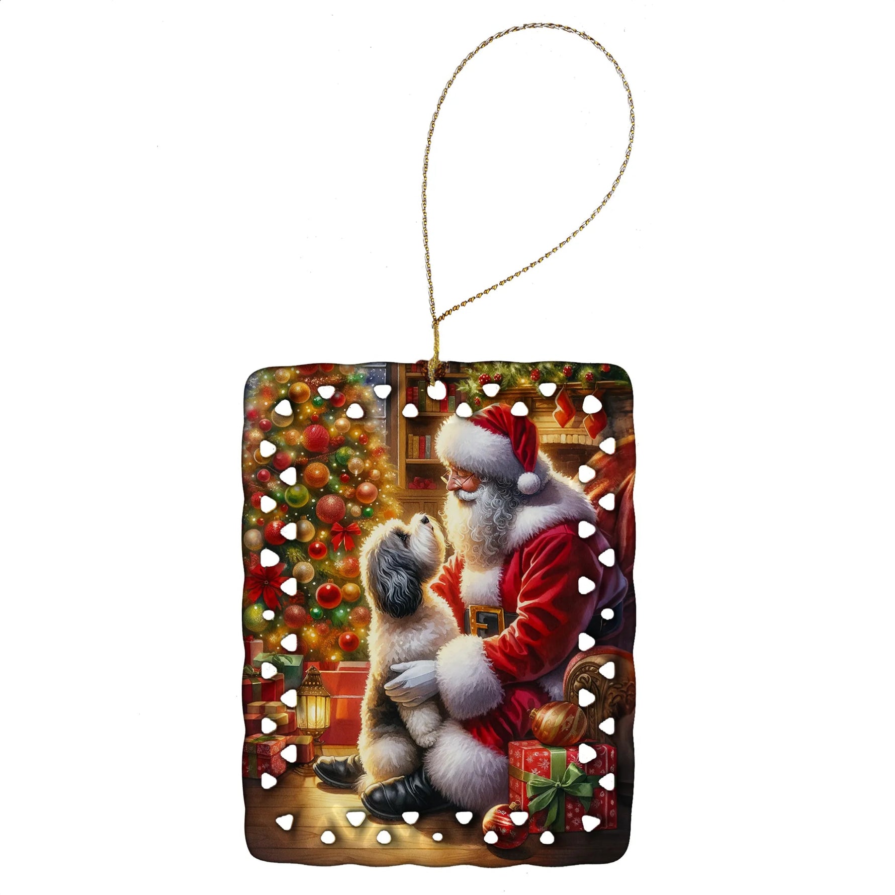 Moments with Santa Porcelain Ornament - AMAZON FACTORY