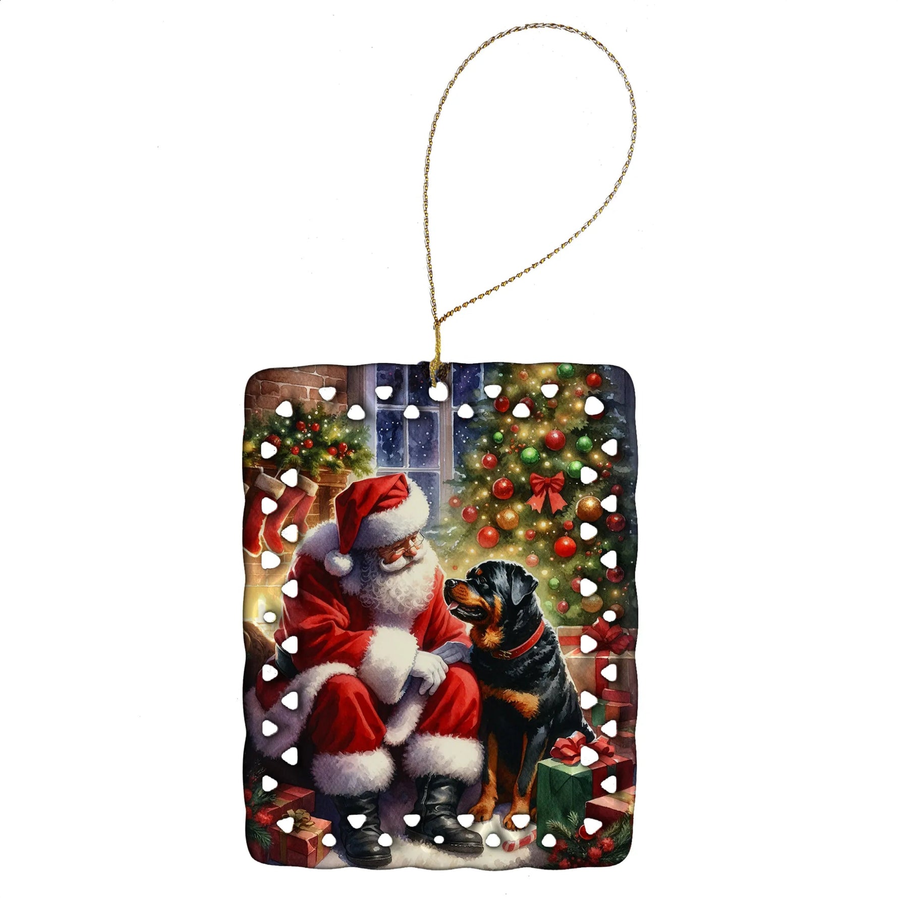 Moments with Santa Porcelain Ornament - AMAZON FACTORY