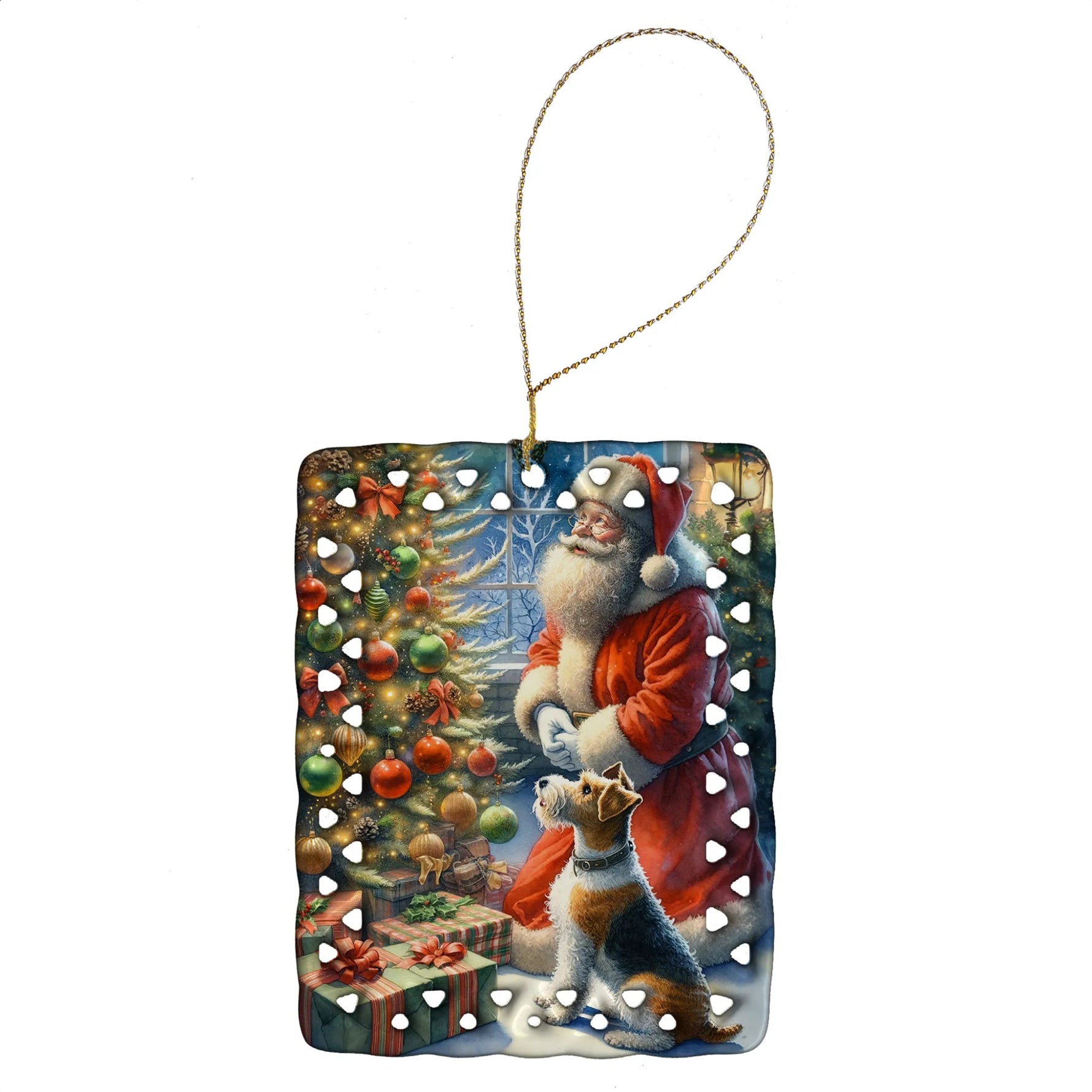 Moments with Santa Porcelain Ornament - AMAZON FACTORY