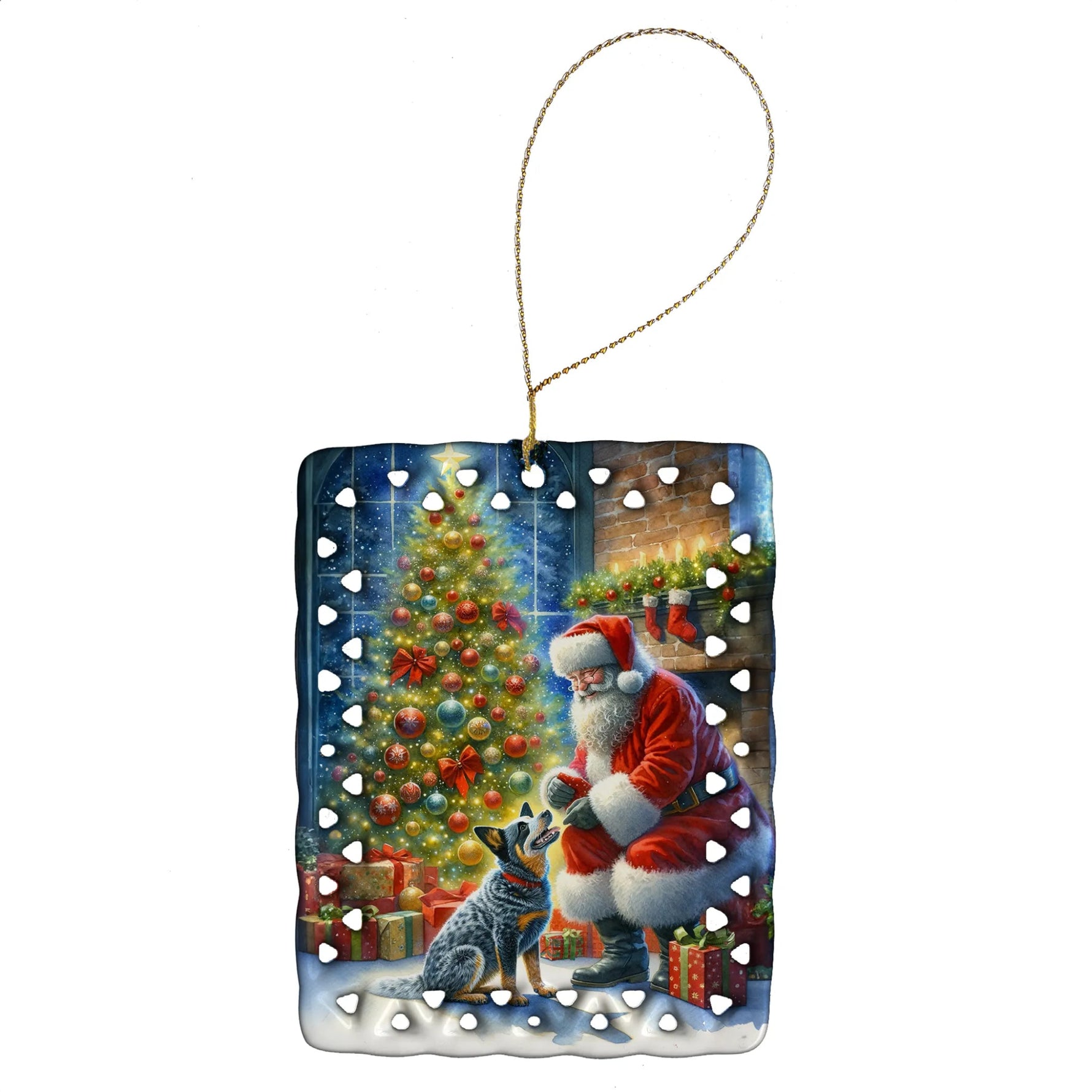 Moments with Santa Porcelain Ornament - AMAZON FACTORY