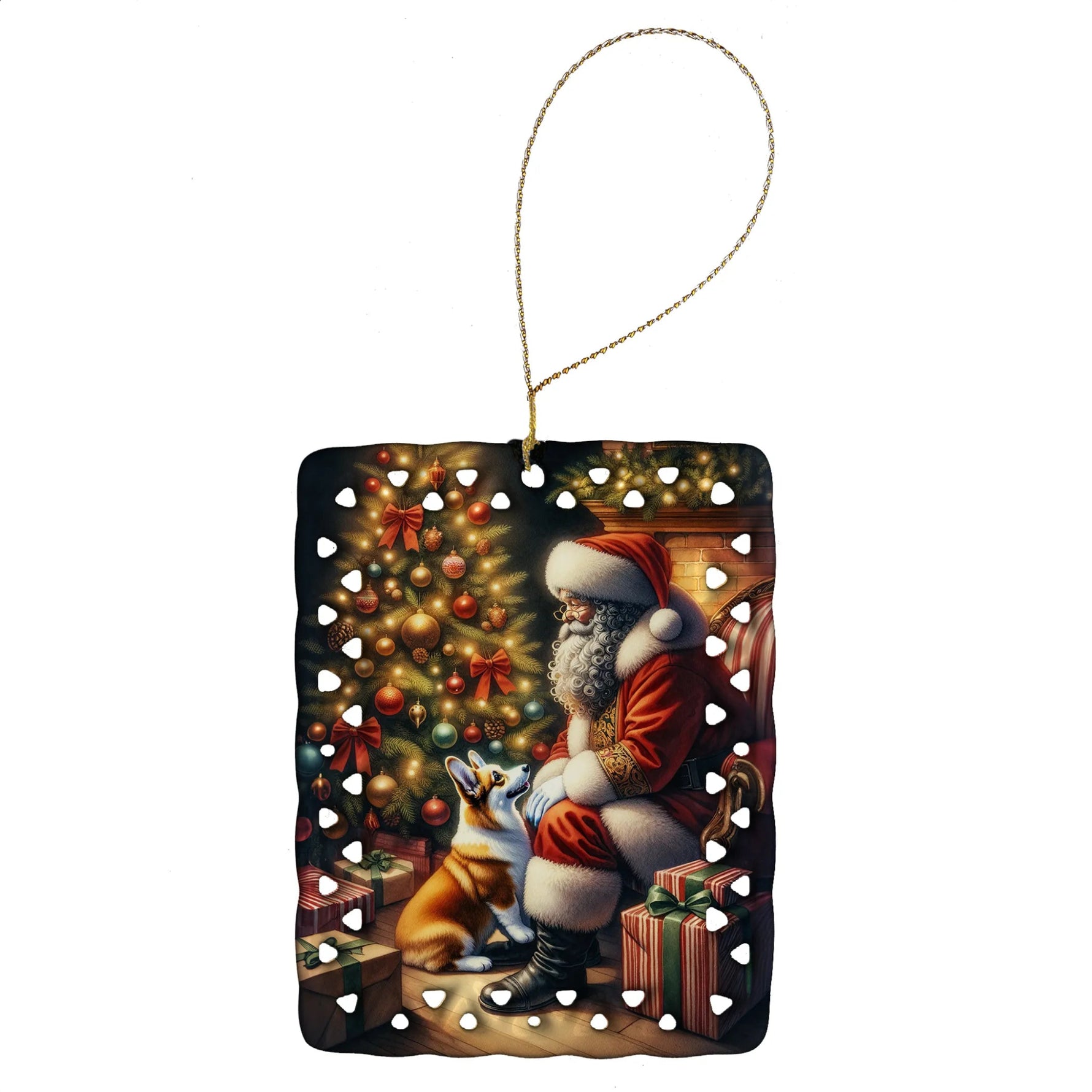 Moments with Santa Porcelain Ornament - AMAZON FACTORY