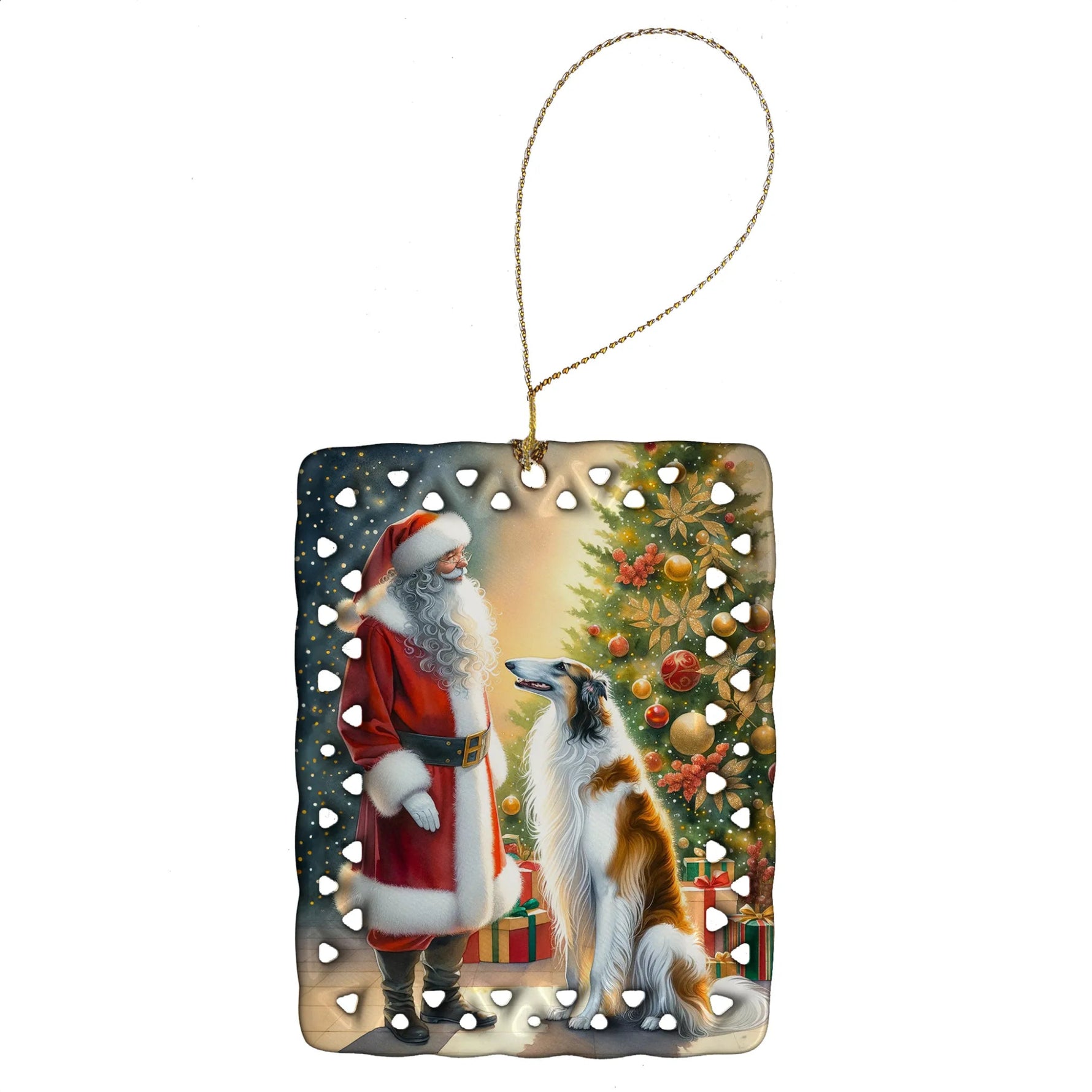 Moments with Santa Porcelain Ornament - AMAZON FACTORY