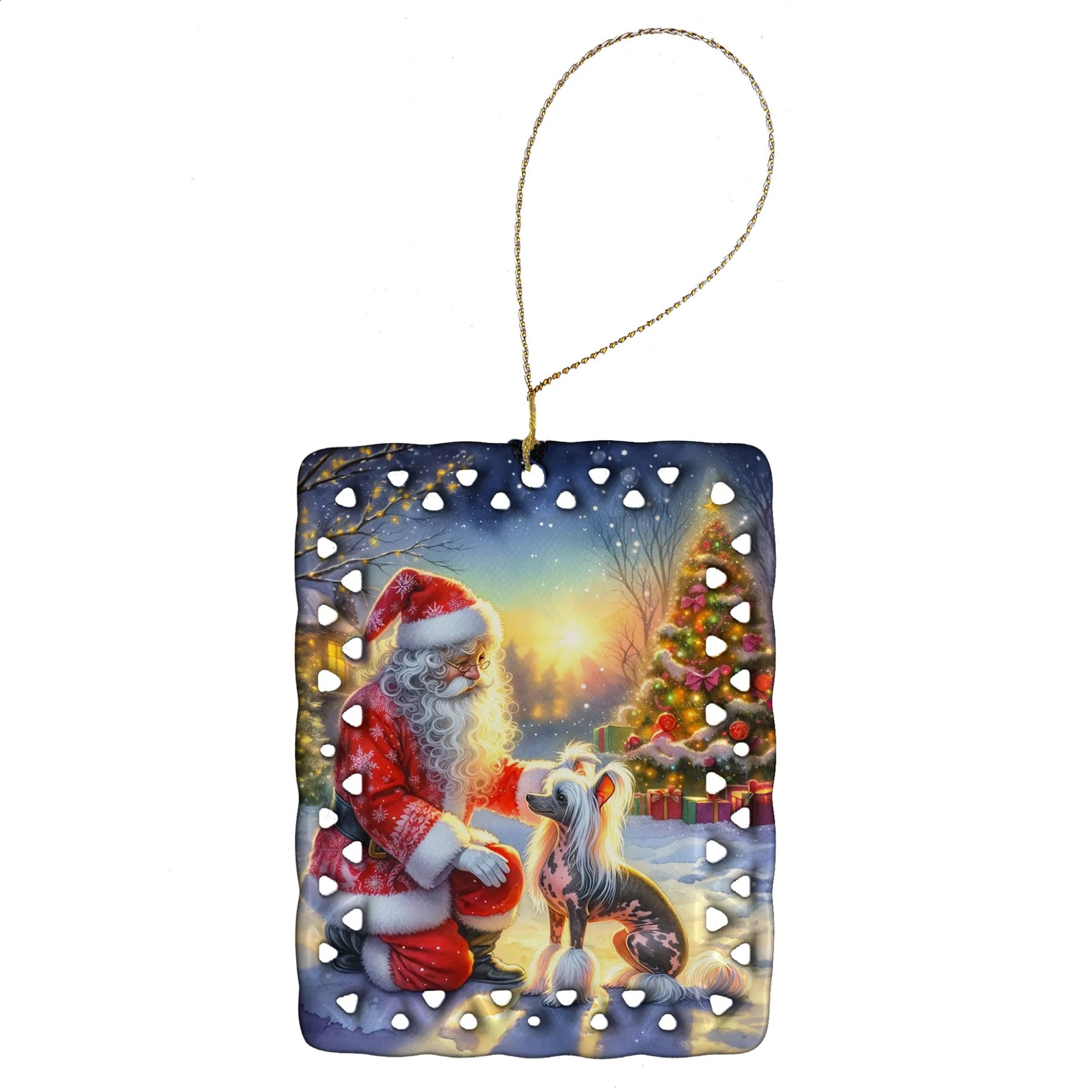 Moments with Santa Porcelain Ornament - AMAZON FACTORY