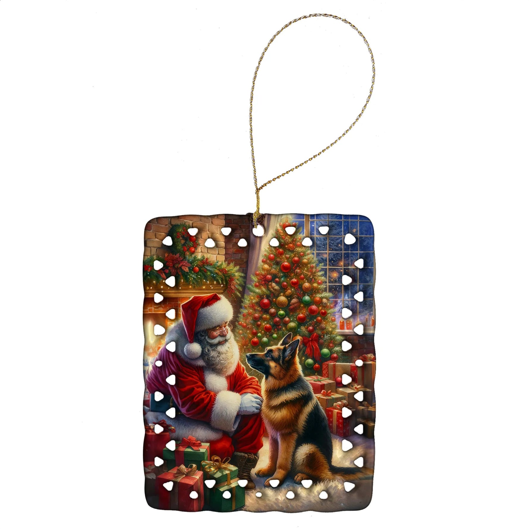 Moments with Santa Porcelain Ornament - AMAZON FACTORY