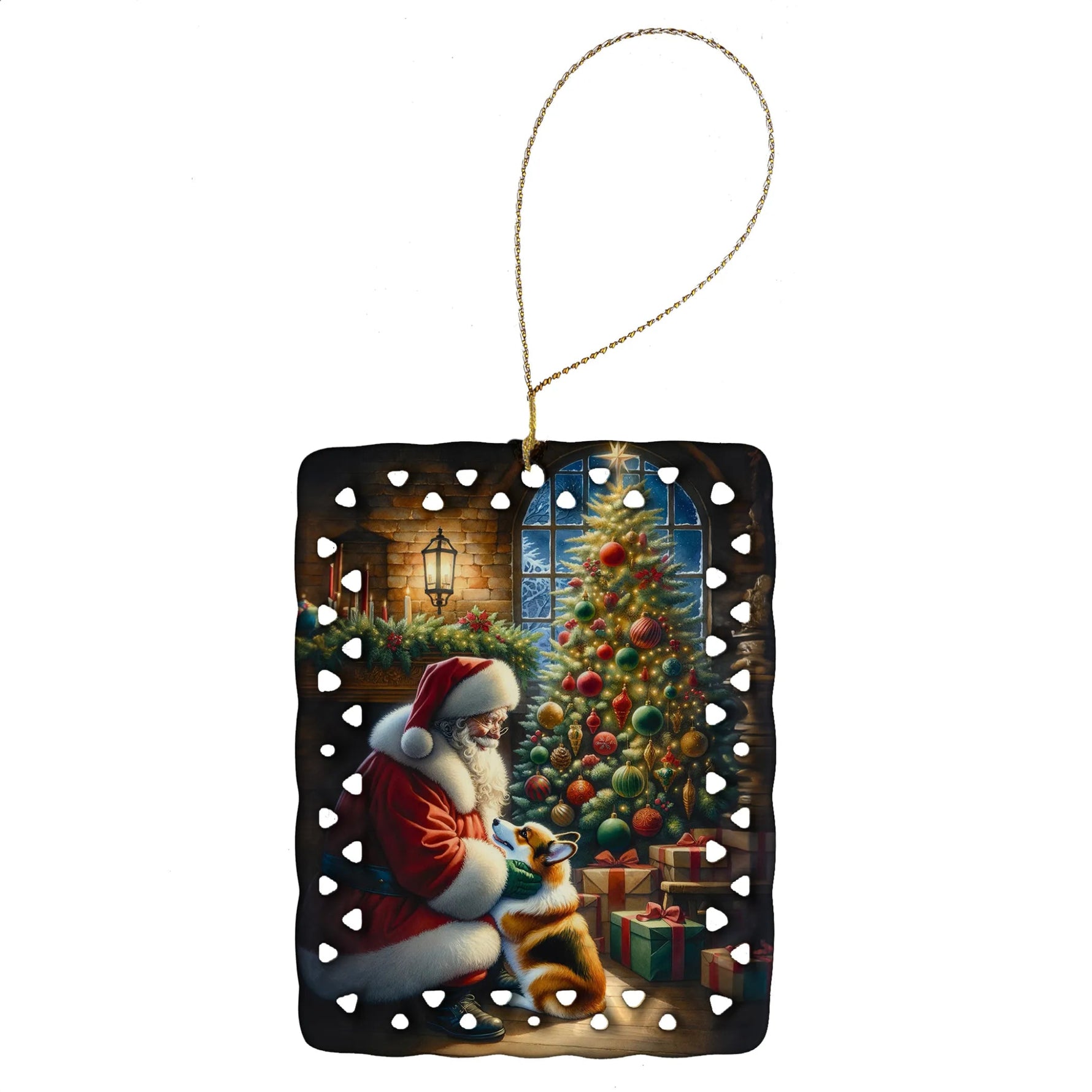 Moments with Santa Porcelain Ornament - AMAZON FACTORY