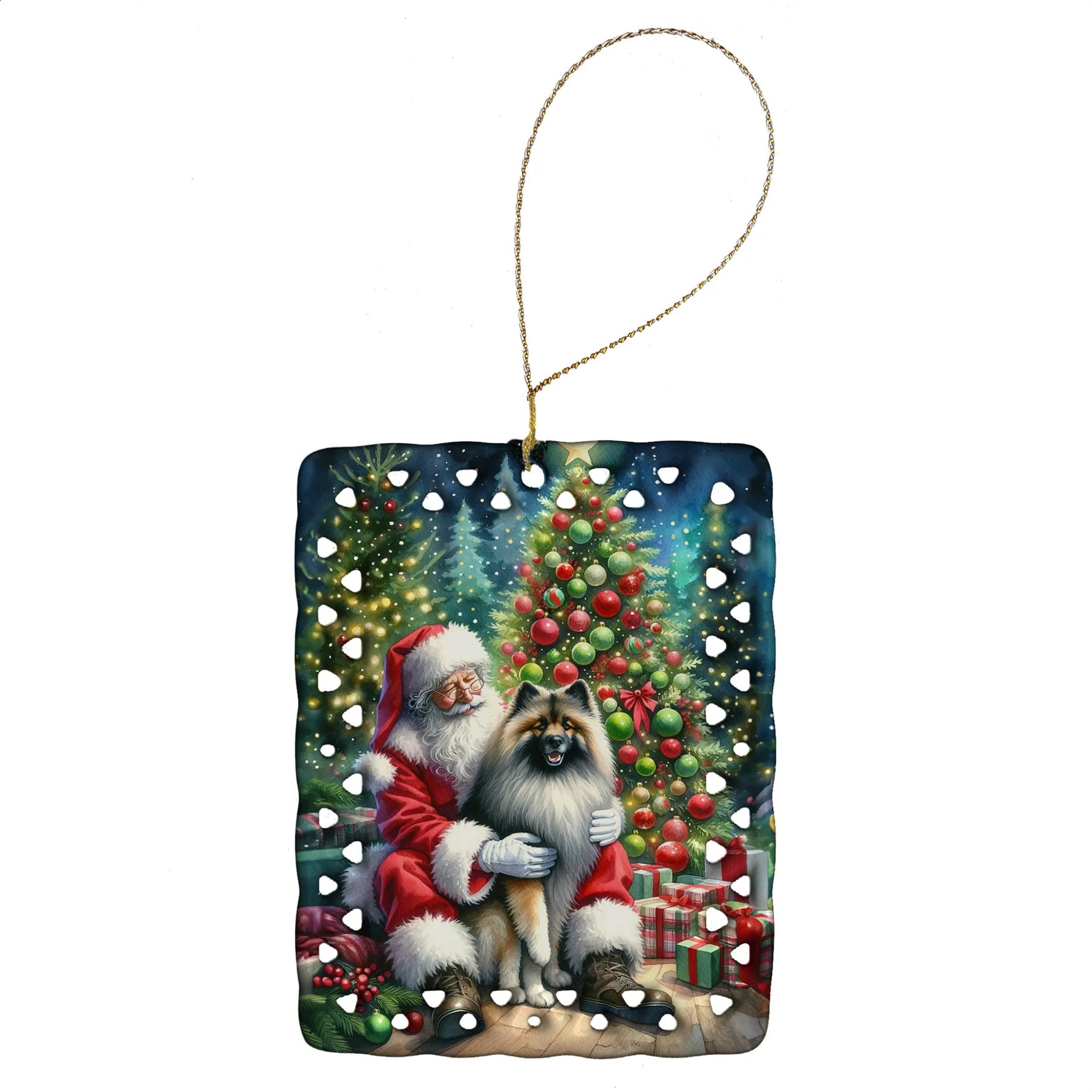 Moments with Santa Porcelain Ornament - AMAZON FACTORY