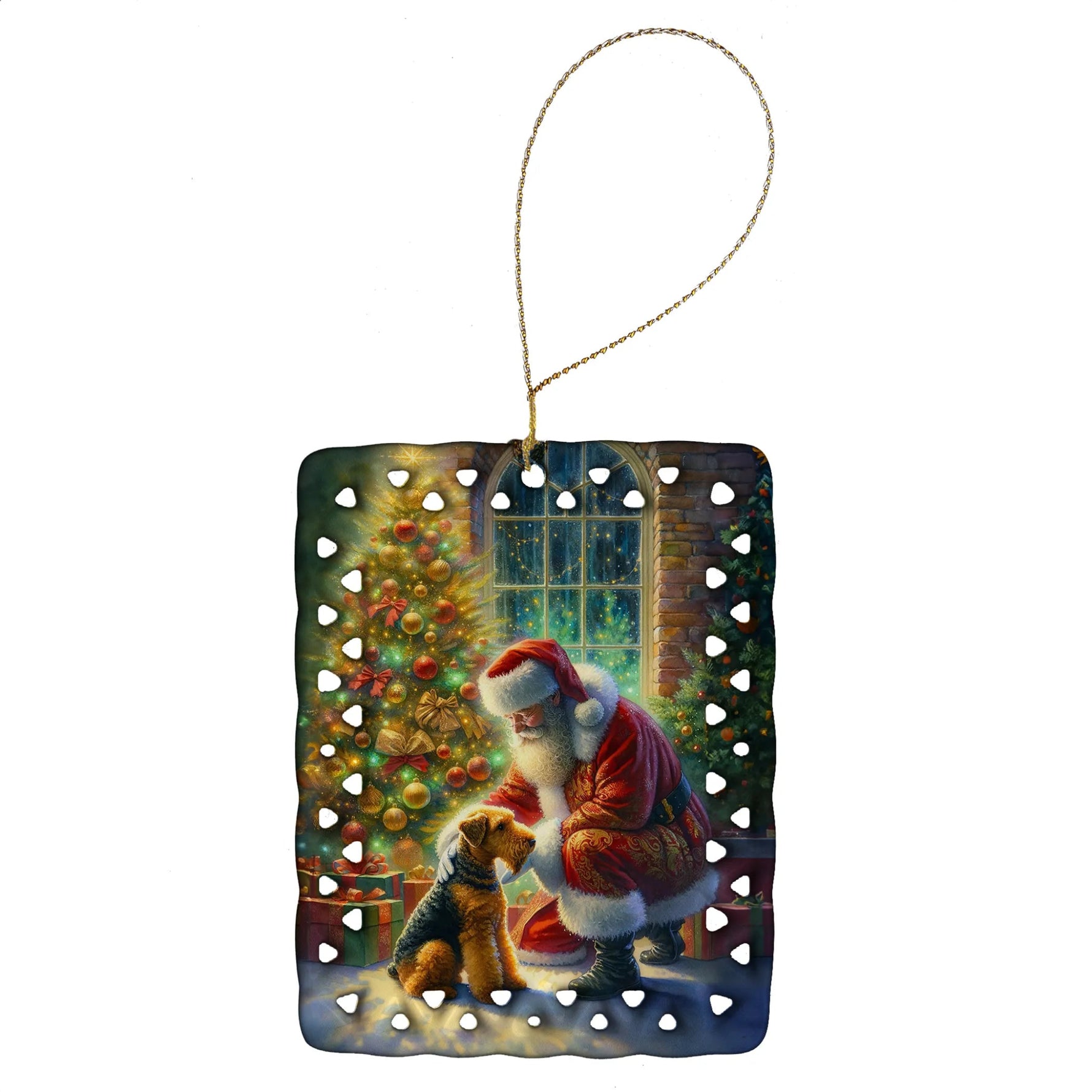 Moments with Santa Porcelain Ornament - AMAZON FACTORY