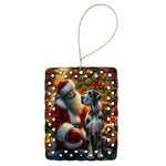Moments with Santa Porcelain Ornament - AMAZON FACTORY