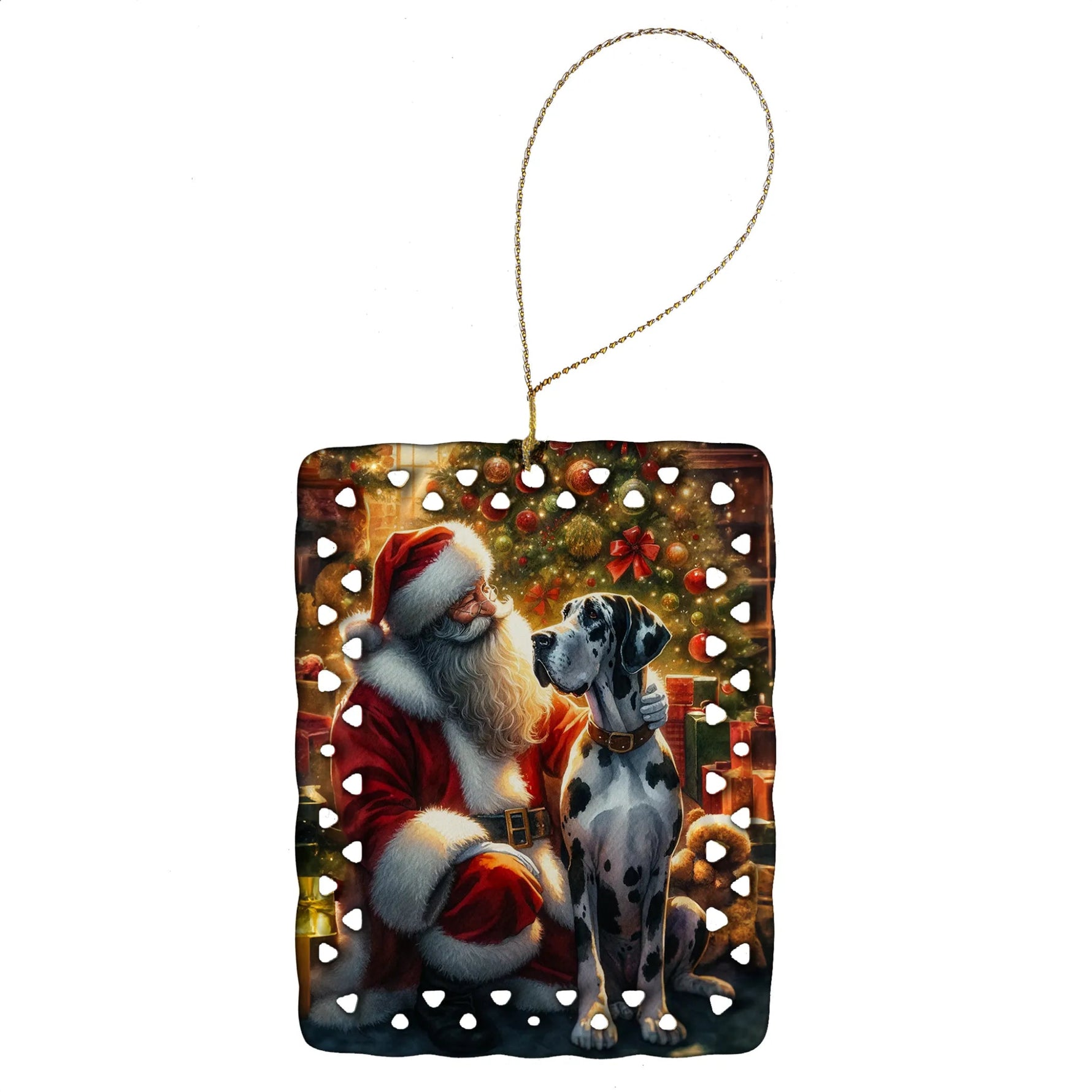 Moments with Santa Porcelain Ornament - AMAZON FACTORY