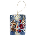 Moments with Santa Porcelain Ornament - AMAZON FACTORY