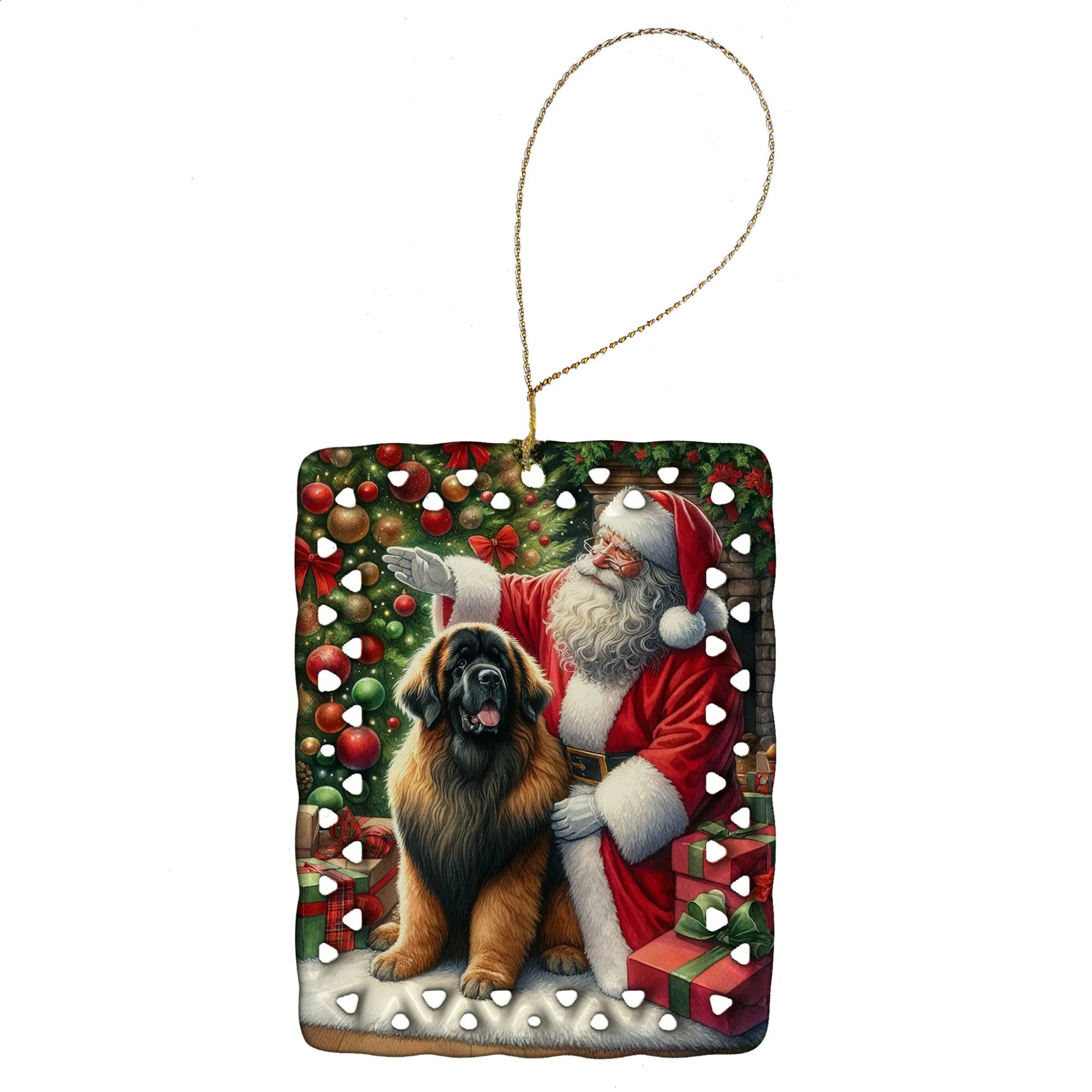 Moments with Santa Porcelain Ornament - AMAZON FACTORY