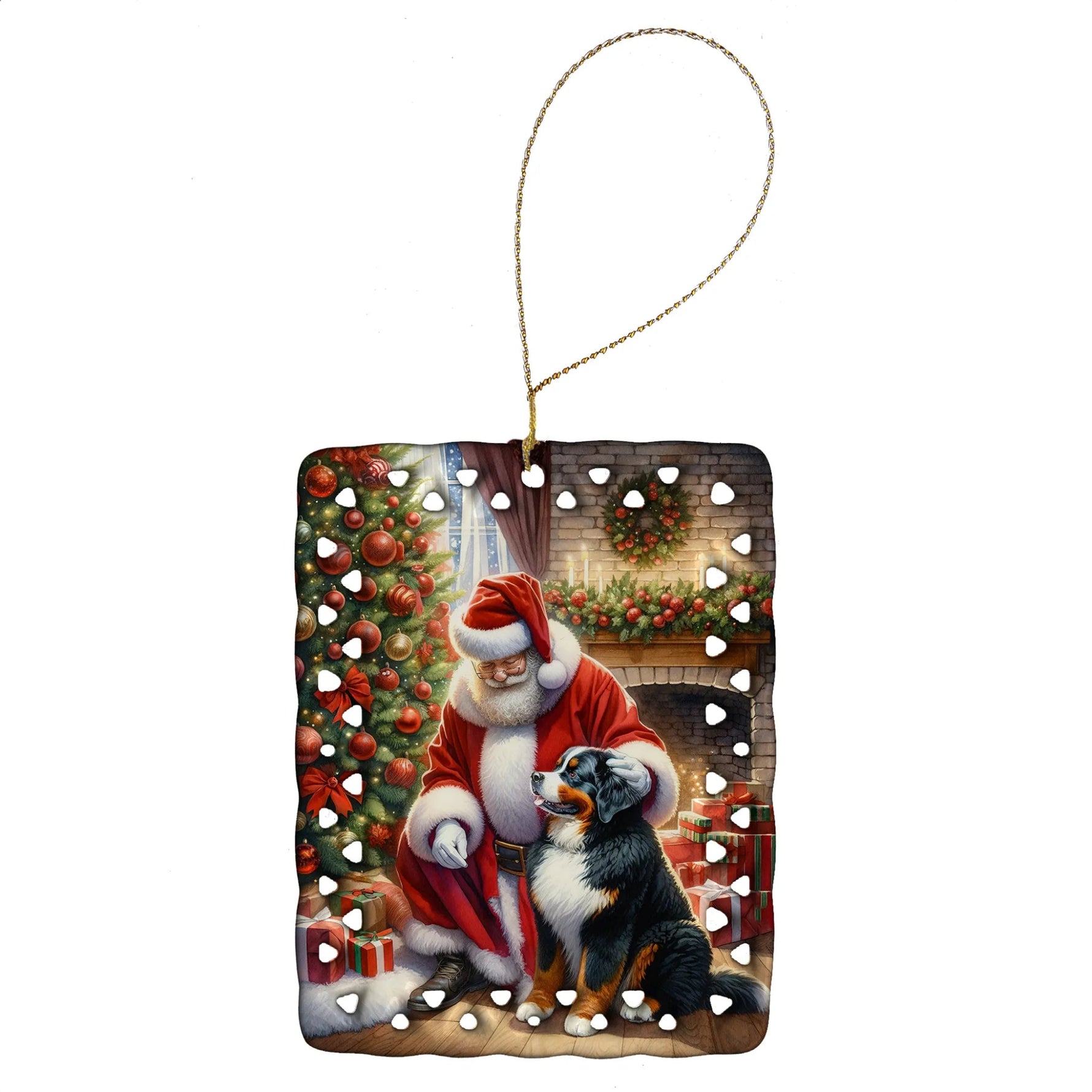 Moments with Santa Porcelain Ornament - AMAZON FACTORY