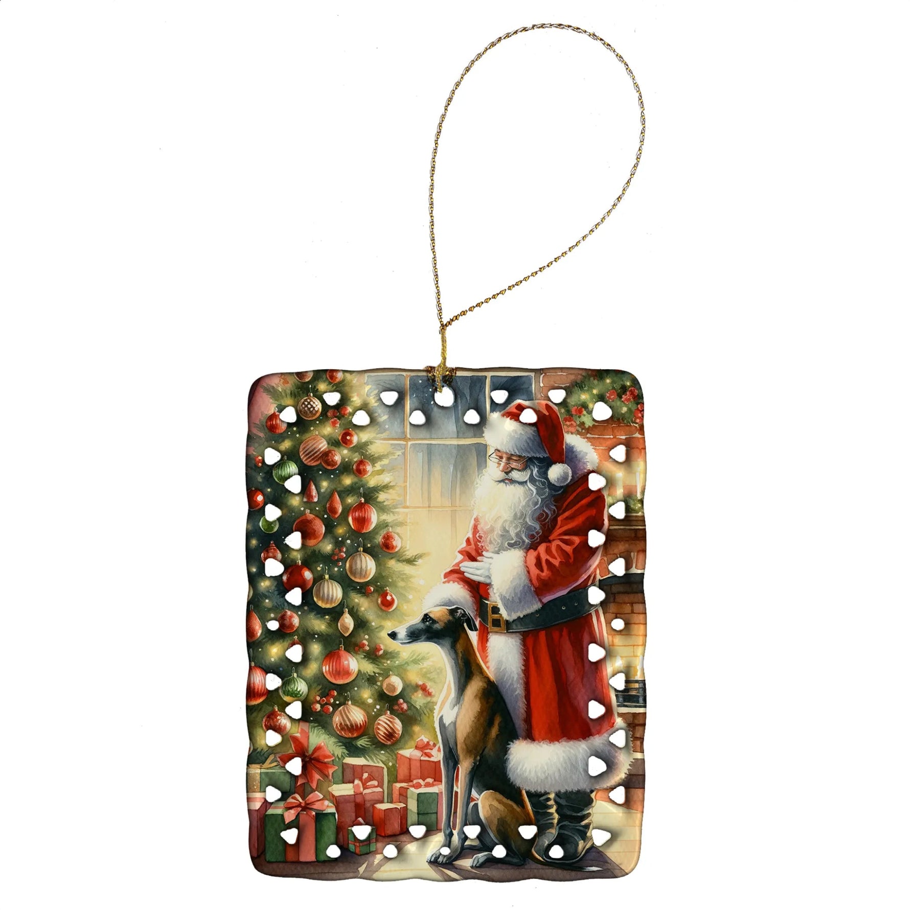 Moments with Santa Porcelain Ornament - AMAZON FACTORY