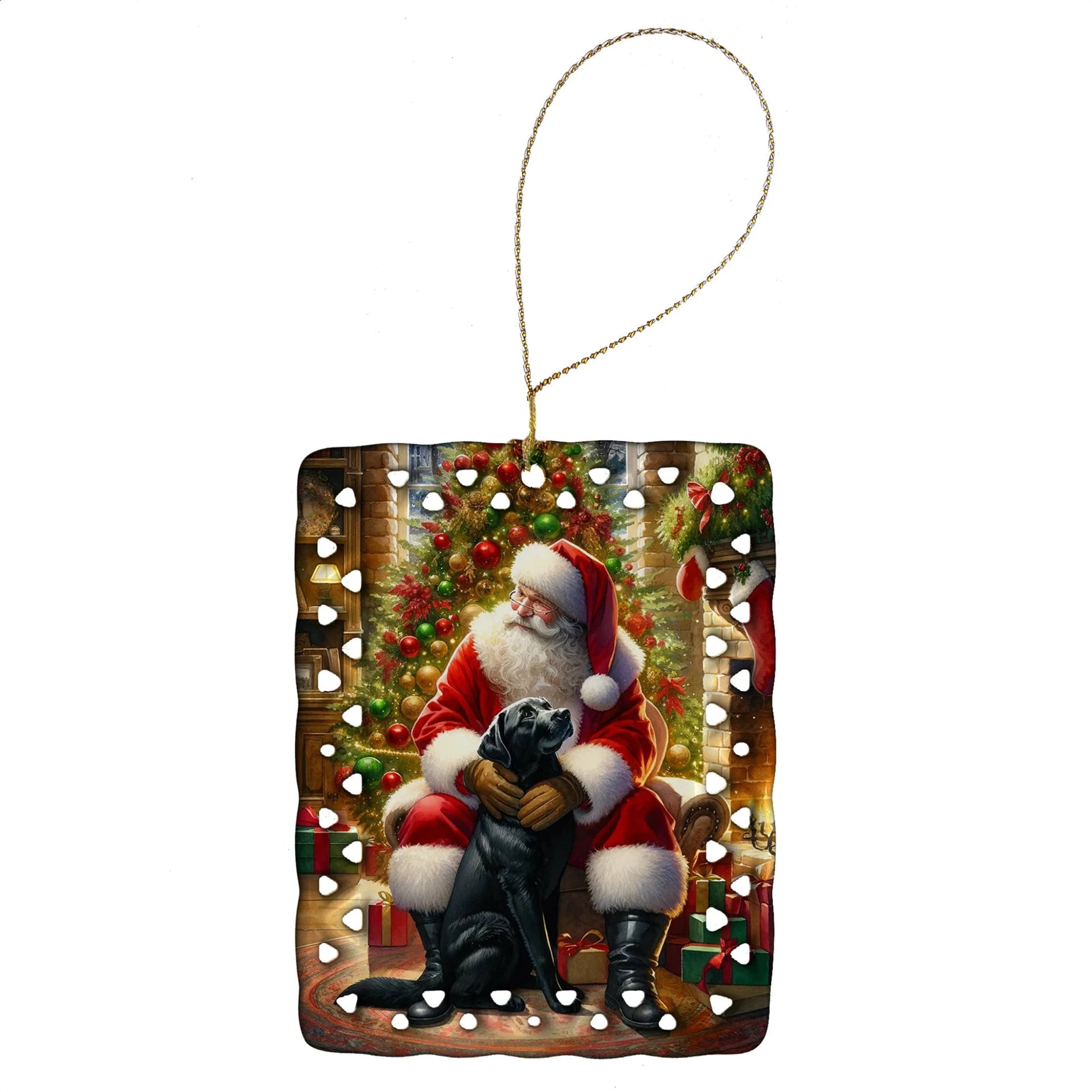 Moments with Santa Porcelain Ornament - AMAZON FACTORY