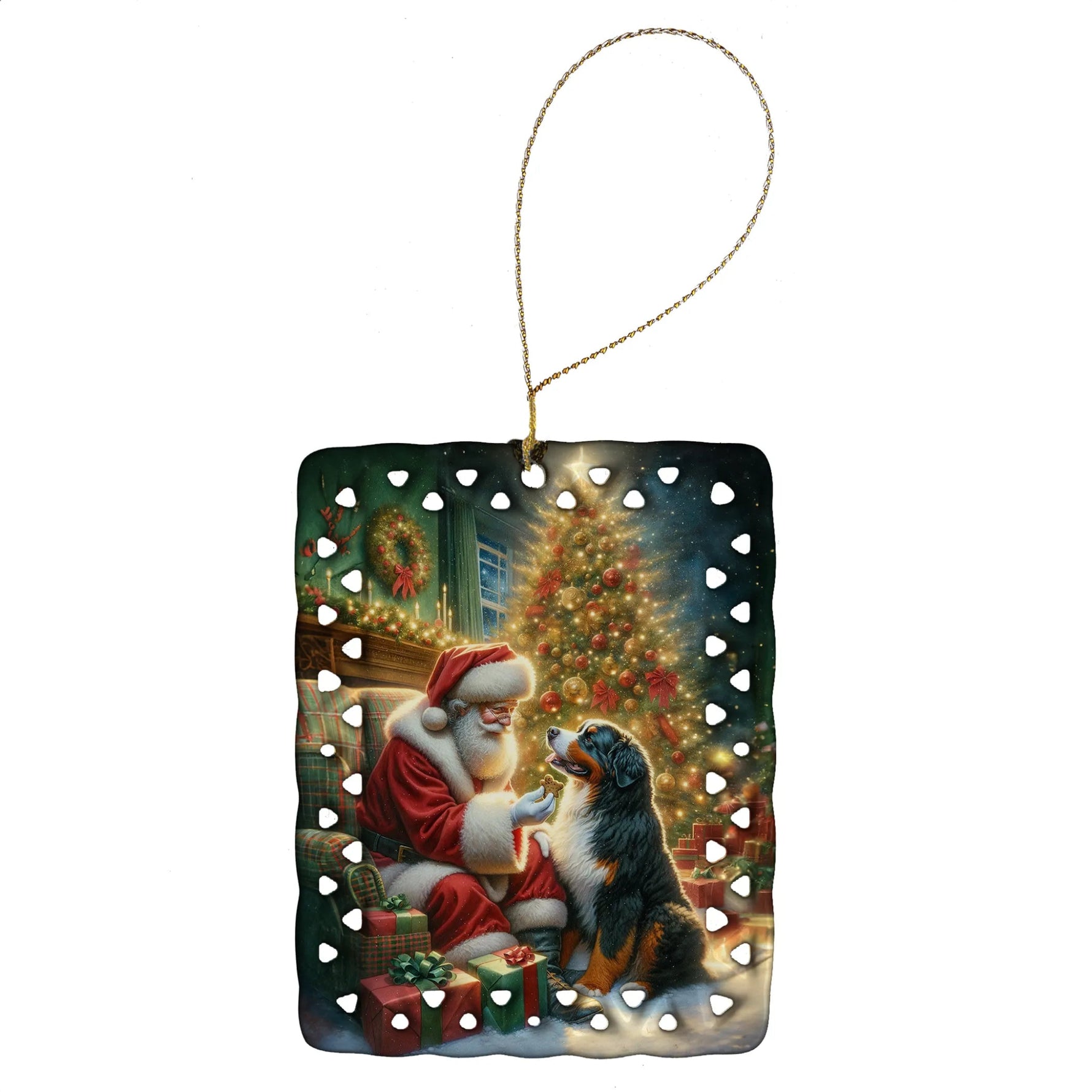 Moments with Santa Porcelain Ornament - AMAZON FACTORY