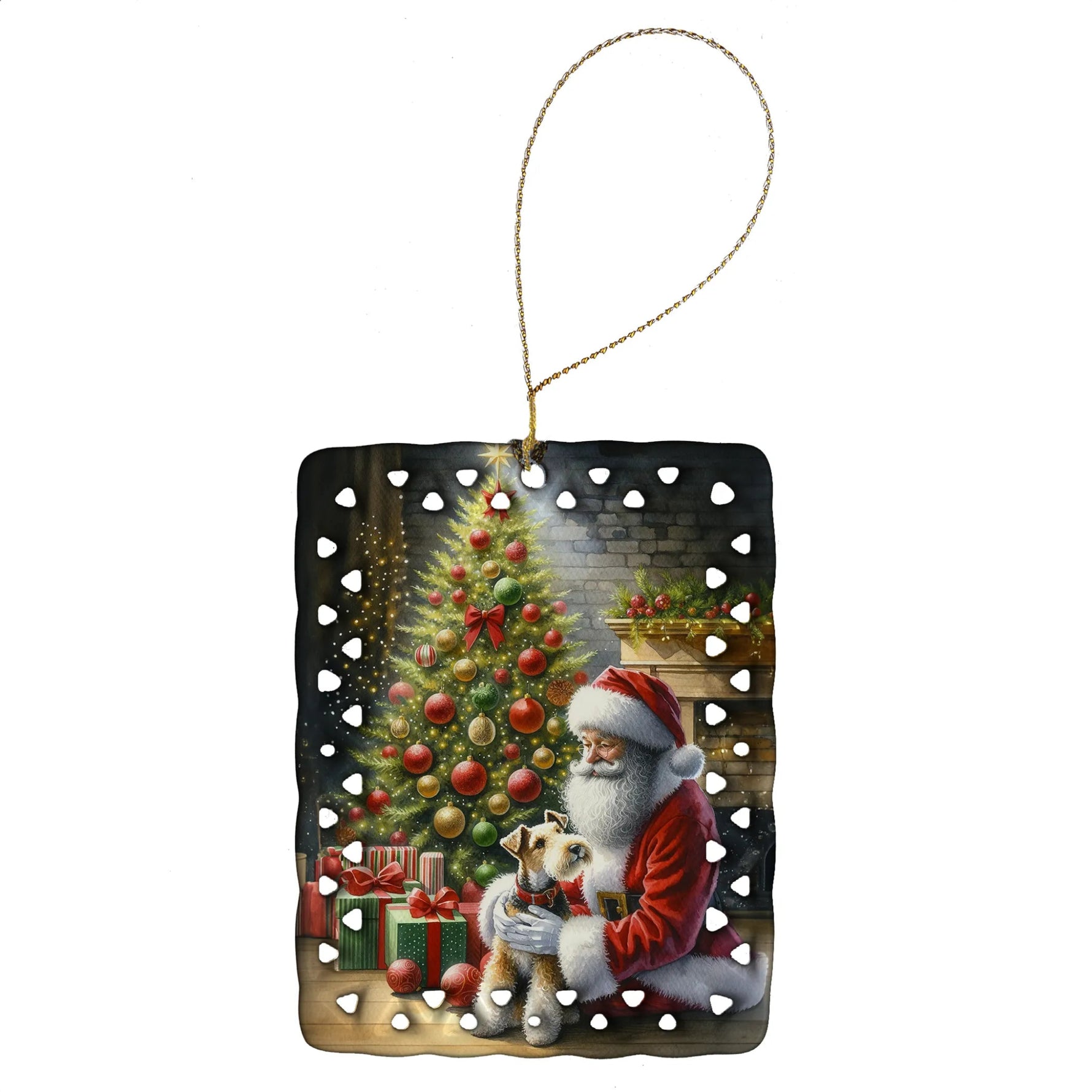 Moments with Santa Porcelain Ornament - AMAZON FACTORY
