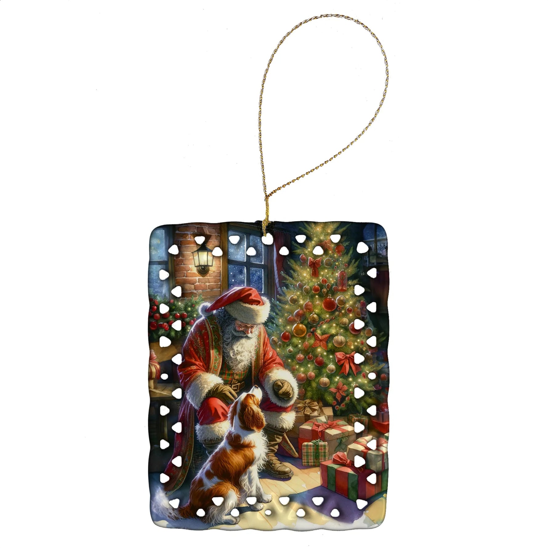 Moments with Santa Porcelain Ornament - AMAZON FACTORY