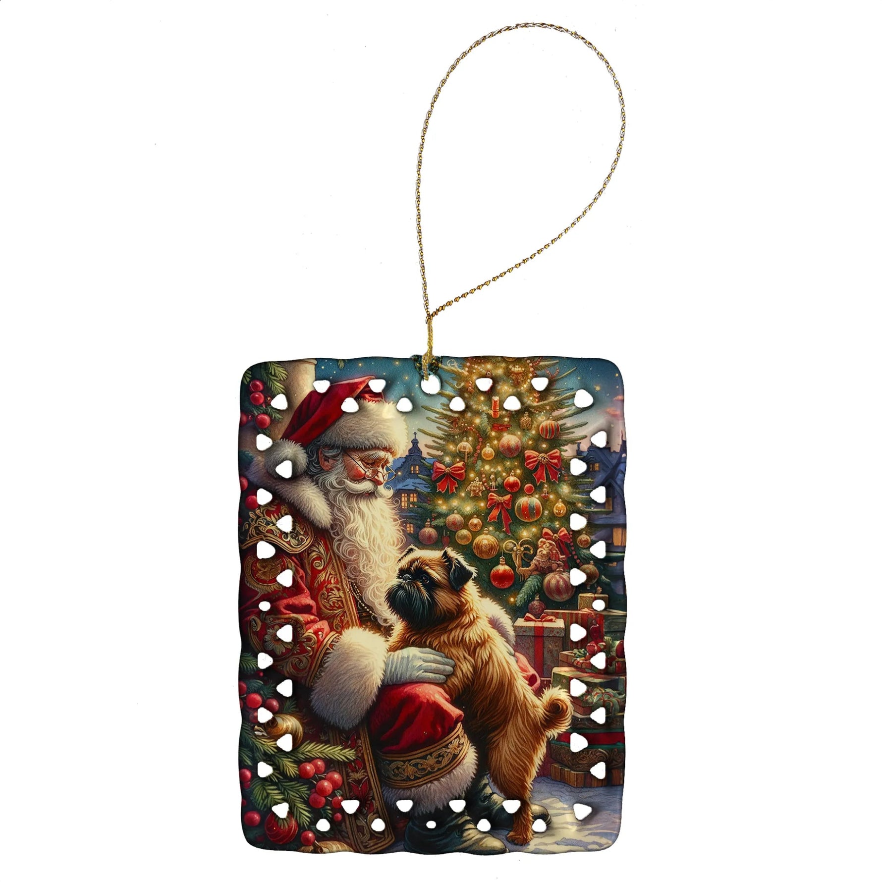 Moments with Santa Porcelain Ornament - AMAZON FACTORY