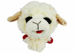 Multipet Lamb Chop Knobby Noggins Plush Dog Toy 5"-AMAZON FACTORY