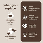 Mushroom Coffee Fusion - Lion’s Mane & Chaga 16oz - AMAZON FACTORY