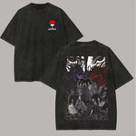 Naruto Itachi Sasuke Shirt Uchiha Sharingan Brothers 2026 Summer New Retro Style Urban Anime Retro Men's Clothing Street Y2k-AMAZON FACTORY