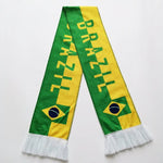 National Team Soccer Fan Scarf, Custom Double-sided Fleece Scarves, Germany France Italy UK Football Fans Scarf-AMAZON FACTORY