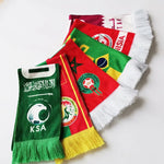 National Team Soccer Fan Scarf, Custom Double-sided Fleece Scarves, Germany France Italy UK Football Fans Scarf-AMAZON FACTORY