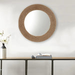 Natural Jute Rope Round Wall Mirror - AMAZON FACTORY