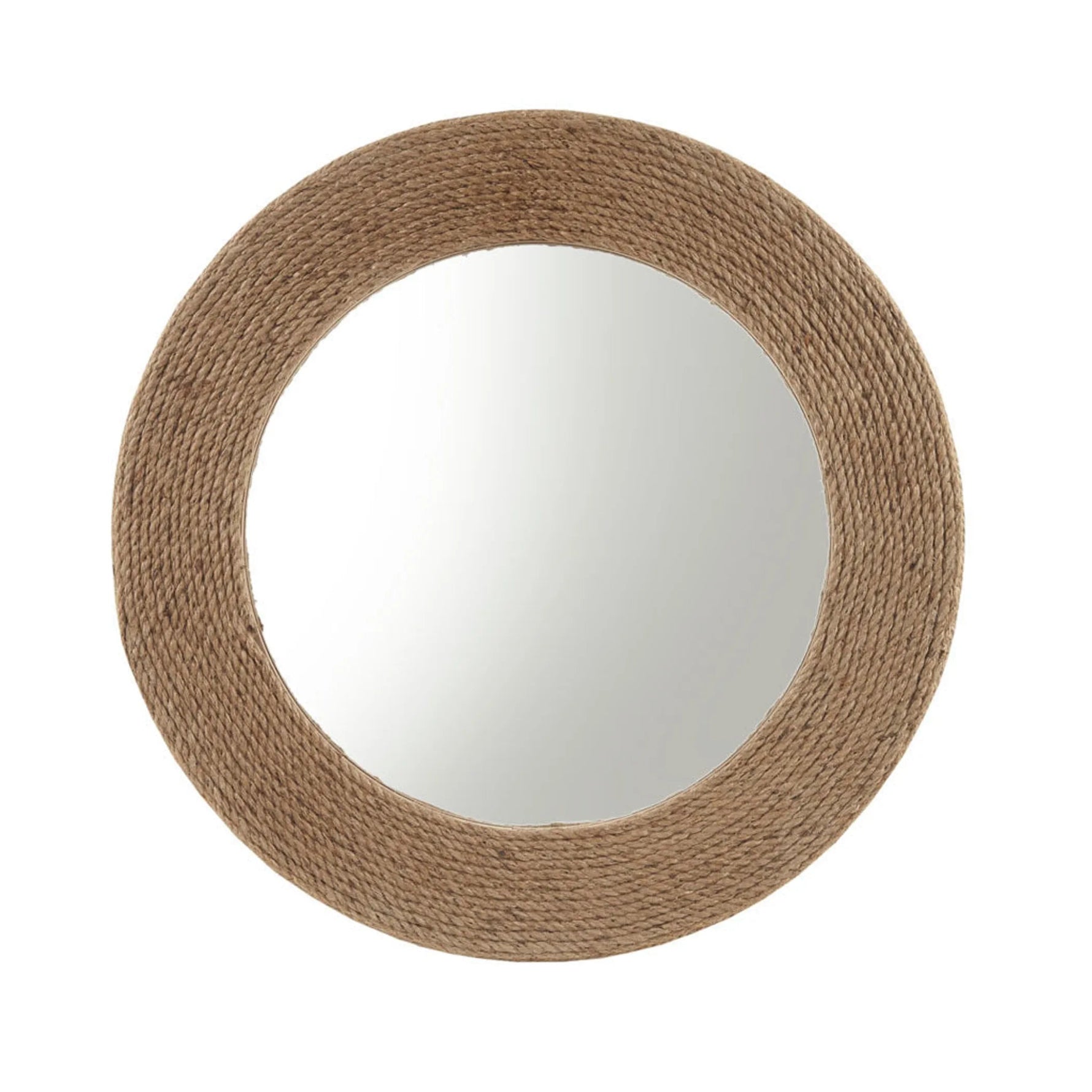 Natural Jute Rope Round Wall Mirror - AMAZON FACTORY
