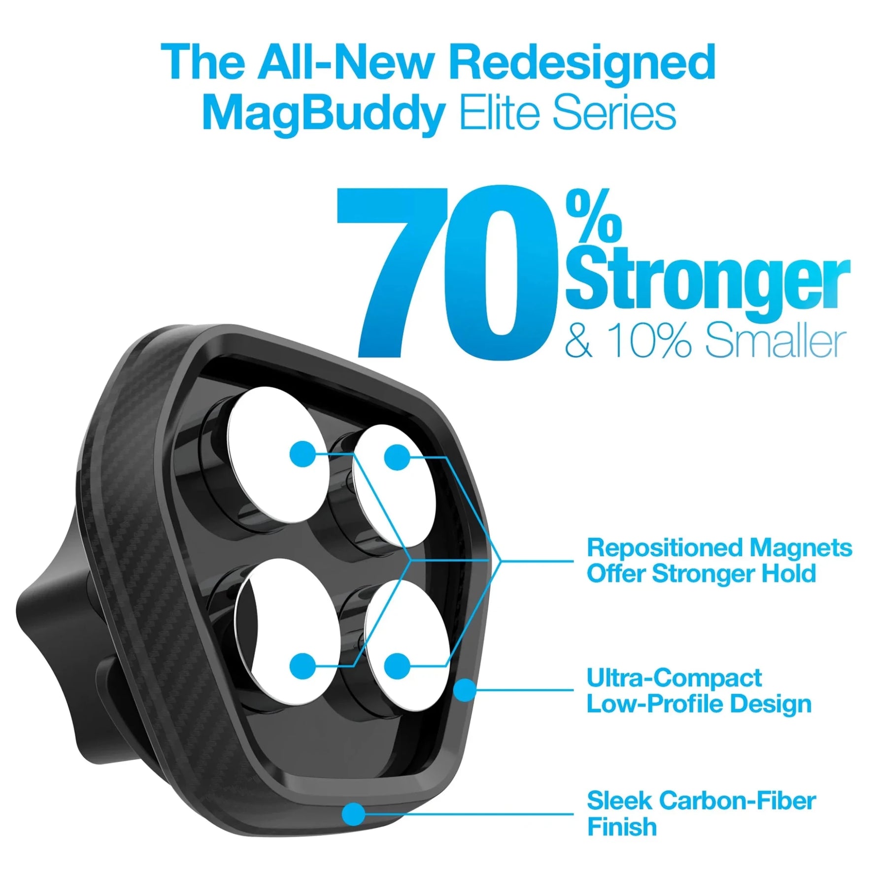 Naztech MagBuddy Elite Windshield Mount-AMAZON FACTORY