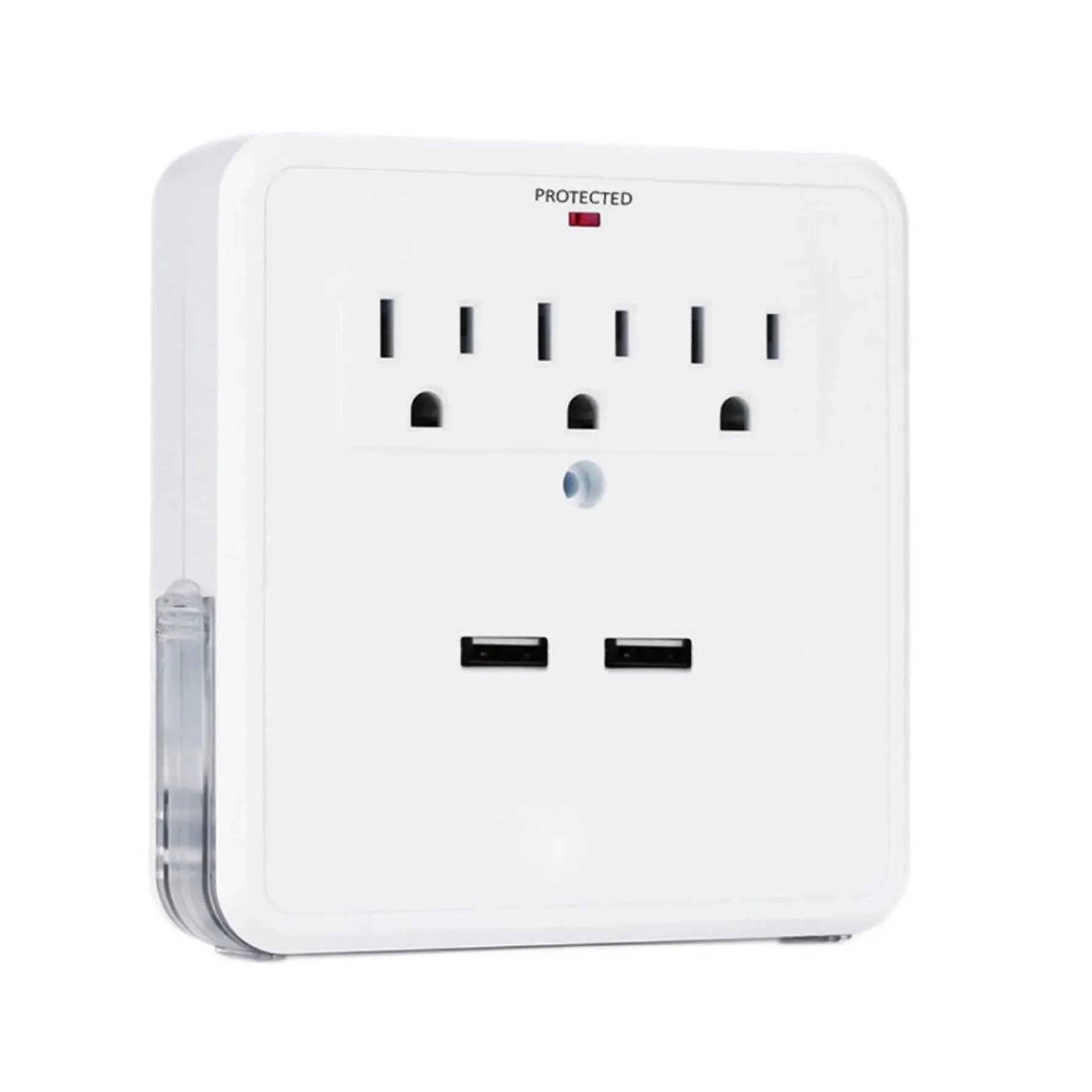 NEW! Classic Combo Wall Adapter W/3 AC Outlets W/Surge Protection And Dual USB Ports To Charge Your Gadgets-AMAZON FACTORY