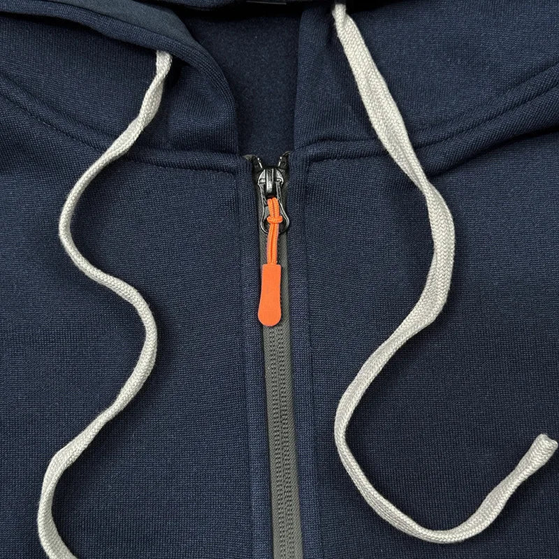 New Men Autumn Winter Sets Zipper Hoodie + Pants 2 Pieces Tracksuit Male Sportswear Clothing Casual Sweatsuit EU Size-AMAZON FACTORY