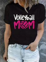 New trendy English MOM printed T-shirt for women-AMAZON FACTORY