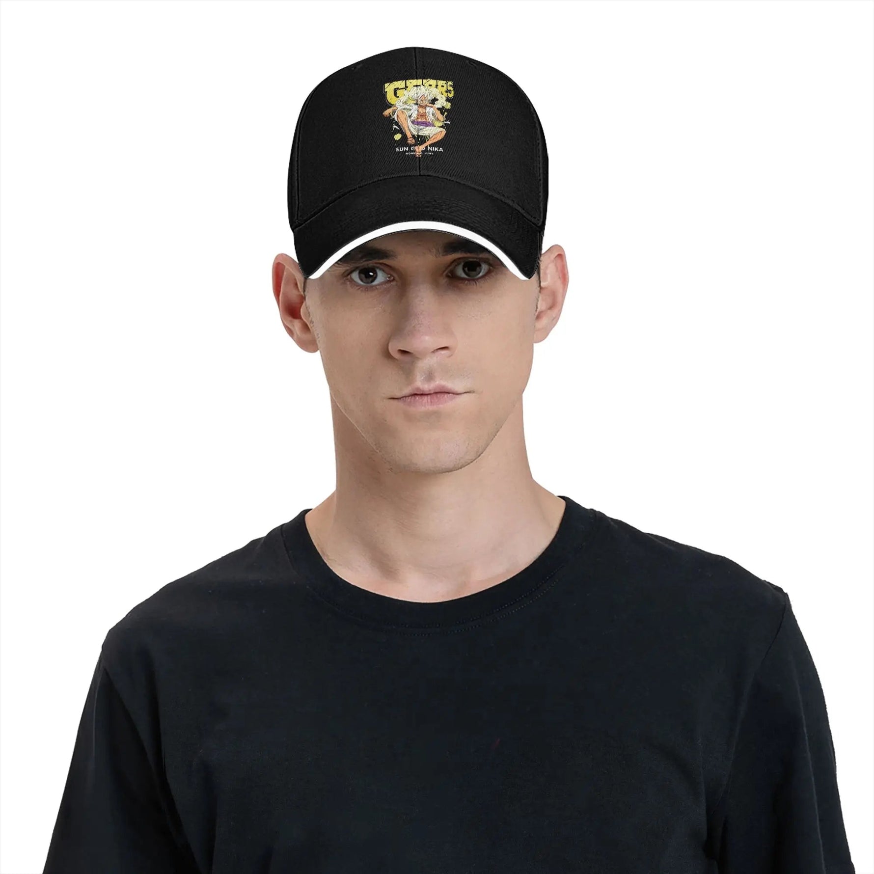Nika Monkey-Luffyy Baseball Caps Hip Hop One PieceJapan Anime Sandwich Hats Men Women Adjustable Headwear Sport-AMAZON FACTORY