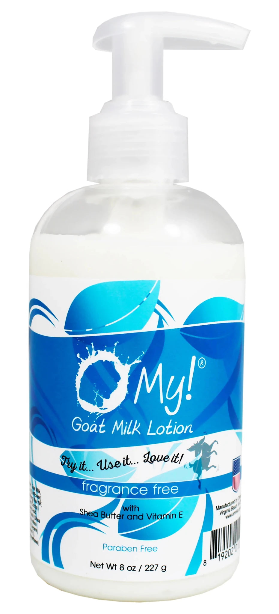 O My! Goat Milk Lotion - Made with Farm-Fresh Goat Milk - Free of Parabens & More - Shea Butter and Vitamin E - Leaping Bunny Certified - Handcrafted in USA-AMAZON FACTORY