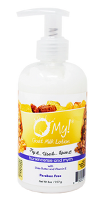 O My! Goat Milk Lotion - Made with Farm-Fresh Goat Milk - Free of Parabens & More - Shea Butter and Vitamin E - Leaping Bunny Certified - Handcrafted in USA-AMAZON FACTORY