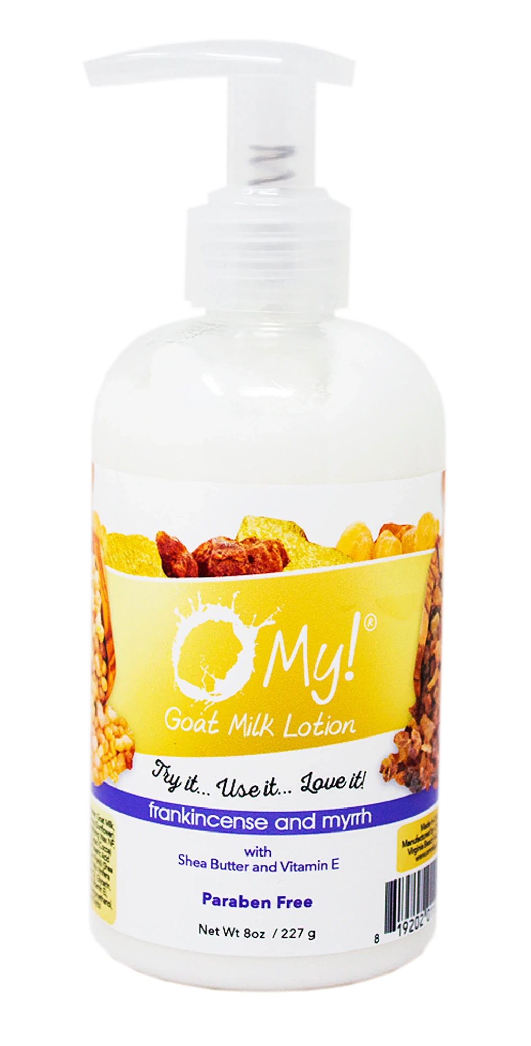 O My! Goat Milk Lotion - Made with Farm-Fresh Goat Milk - Free of Parabens & More - Shea Butter and Vitamin E - Leaping Bunny Certified - Handcrafted in USA-AMAZON FACTORY