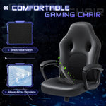 Office Gaming Chair High Back Leather Computer Chairs Ergonomic Height Adjustable Racing Game Desk Chair Executive Conference Ta-AMAZON FACTORY