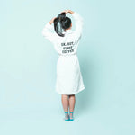 Ok, But First Coffee Plush Fleece Robe - AMAZON FACTORY