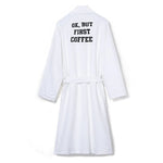 Ok, But First Coffee Plush Fleece Robe - AMAZON FACTORY