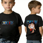 One Piece Boy's Girl's T Shirt Summer Kids Anime T-Shirt Luffy Zoro Nami Chopper Cute Clothes Cartoon Tees Birthday Gifts Tops-AMAZON FACTORY
