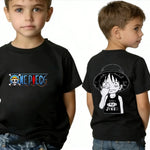 One Piece Boy's Girl's T Shirt Summer Kids Anime T-Shirt Luffy Zoro Nami Chopper Cute Clothes Cartoon Tees Birthday Gifts Tops-AMAZON FACTORY