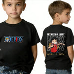 One Piece Boy's Girl's T Shirt Summer Kids Anime T-Shirt Luffy Zoro Nami Chopper Cute Clothes Cartoon Tees Birthday Gifts Tops-AMAZON FACTORY